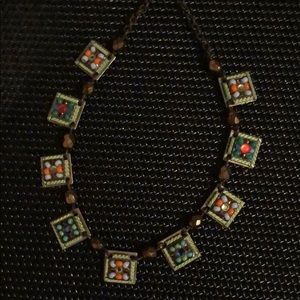 Square beaded necklace